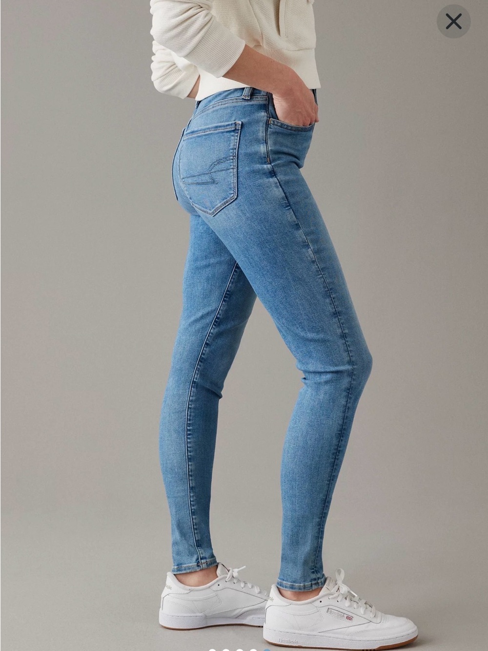 American Eagle Next Level Super High-Waisted Jegging Size 10; 30W - Picture 3 of 5